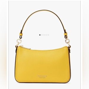 Kate Spade New York medium hudson convertible crossbody/handbag/yellow/NWT